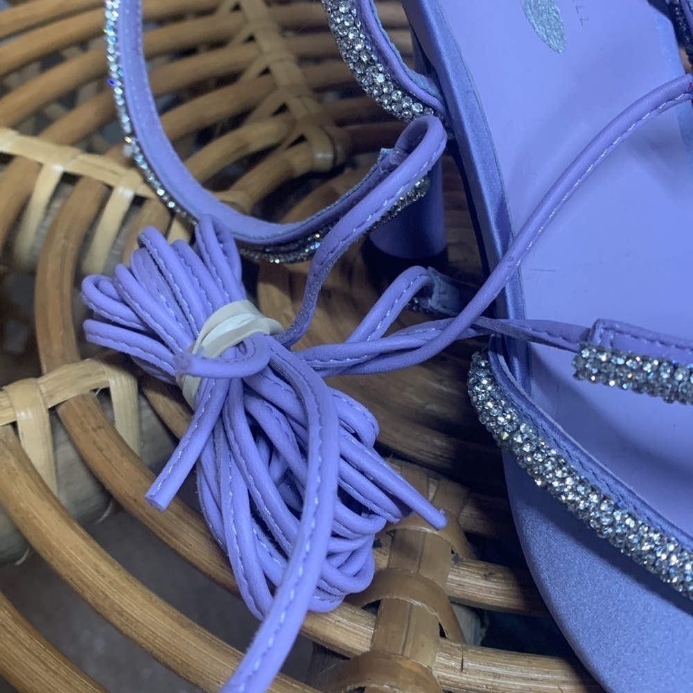 Jeffrey Campbell Juliet  lilac lace up heels size 8.5 new without box - Picture 5 of 10